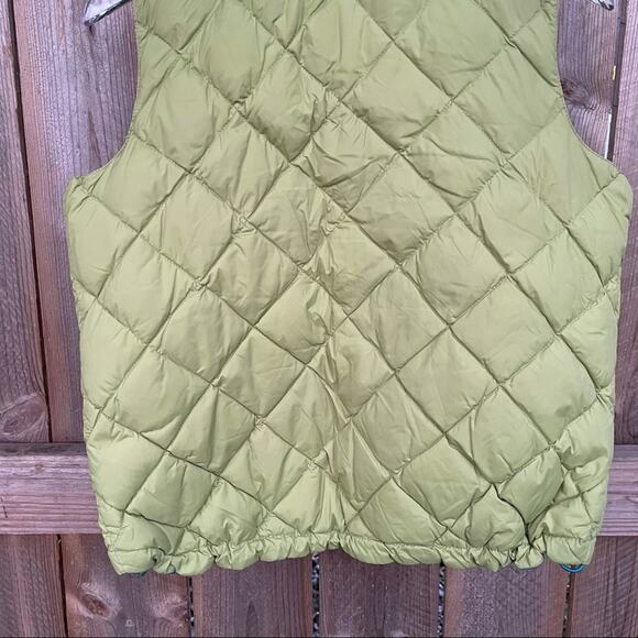 Coldwater Creek Reversible Full Zip Quilted Goose Down Vest Small Outdoors - Picture 6 of 7